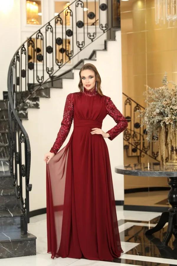 elif abiye bordo