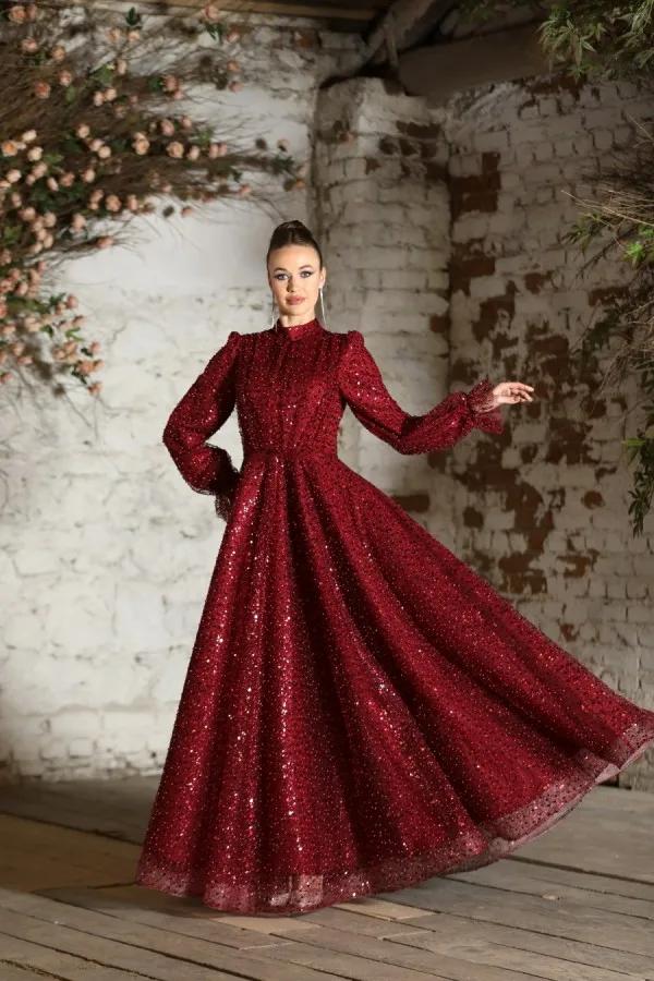peri abiye bordo